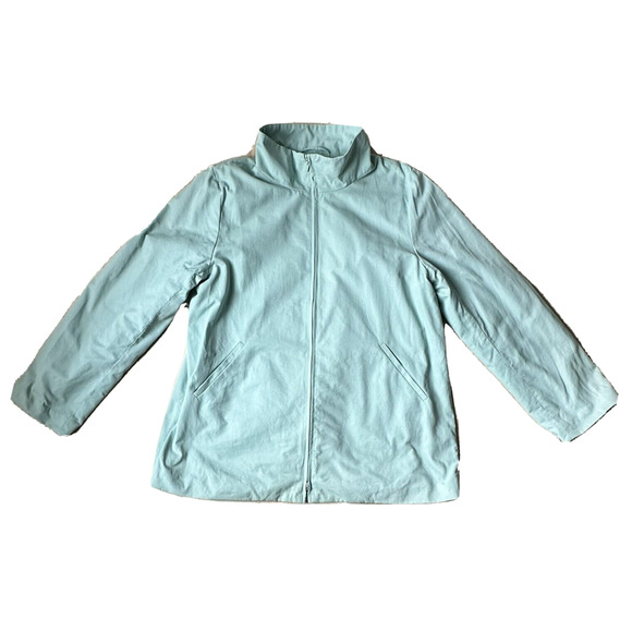 Eileen Fisher Women's Size M Light Green Coat Spring Lightweight Lined - Picture 1 of 9